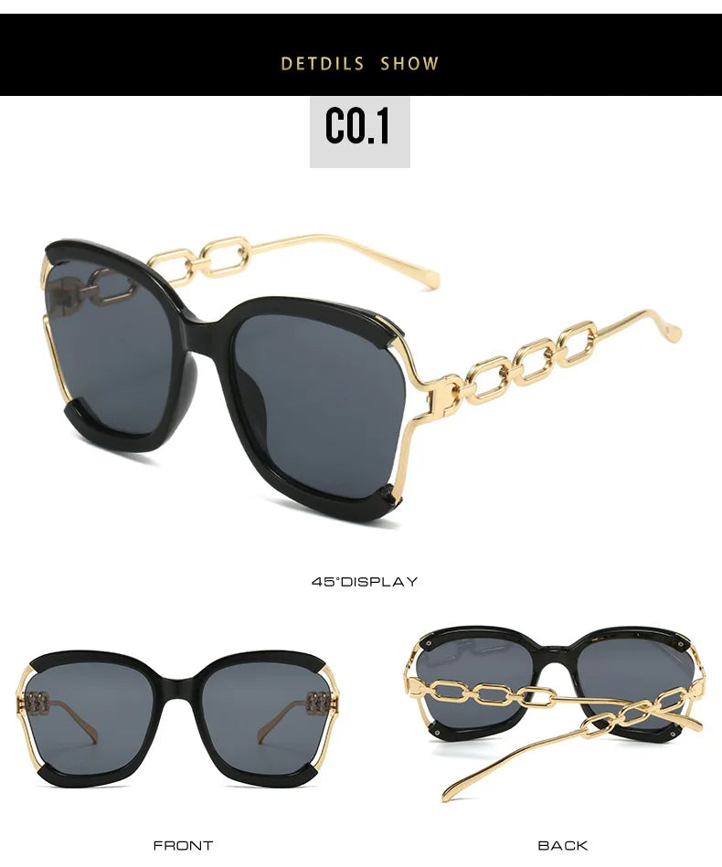Chain Metal Retro Sunglasses