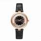 Diamond Leather Analog Women Watch