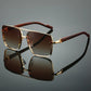 Retro Metal Square Sunglasses