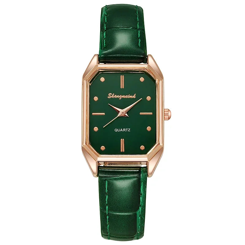 Vintage Leather Small Dial Watch