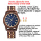 Wooden Quartz Date Men Watch