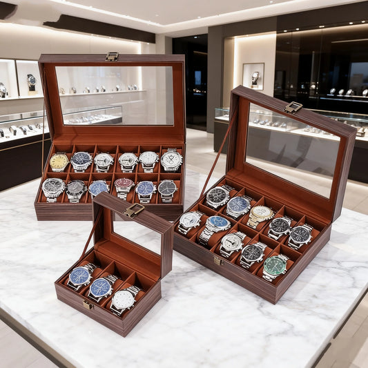 Wooden Multi Watch Organizer