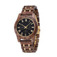 Wooden Quartz Date Men Watch