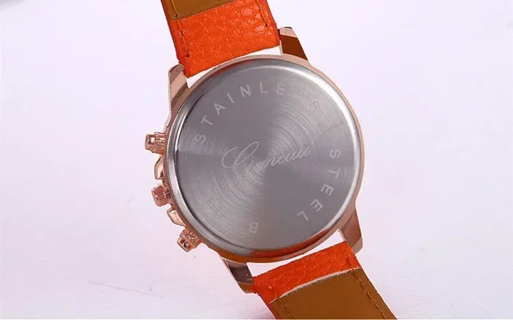 Minimal Leather Dress Women Watch