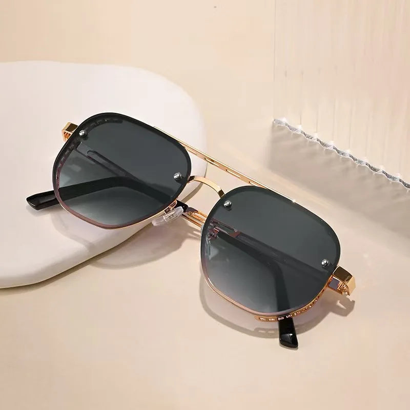 Steampunk Square Metal Sunglasses