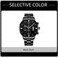 Black Steel Business Men Watch