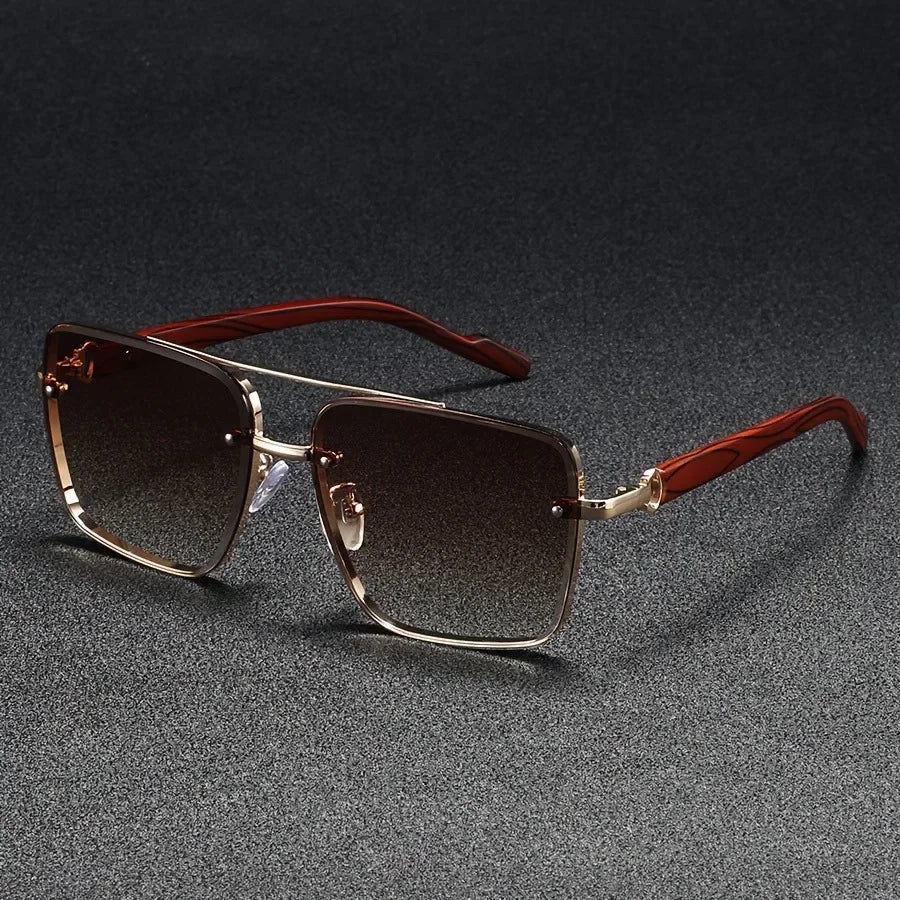 Punk Metal Pilot Sunglasses