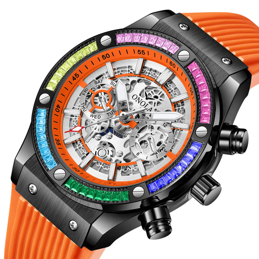 Multifunction Sport Mechanical Men Watch