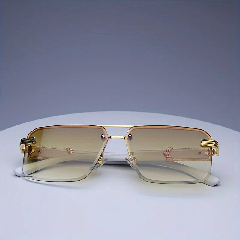 Frameless Classic Square Sunglasses