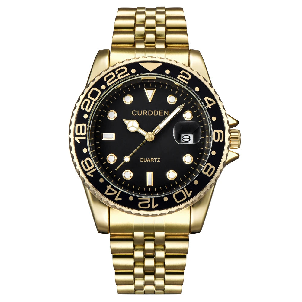 Green Dial Casual Men Watch