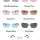 Rimless Gradient Square Sunglasses
