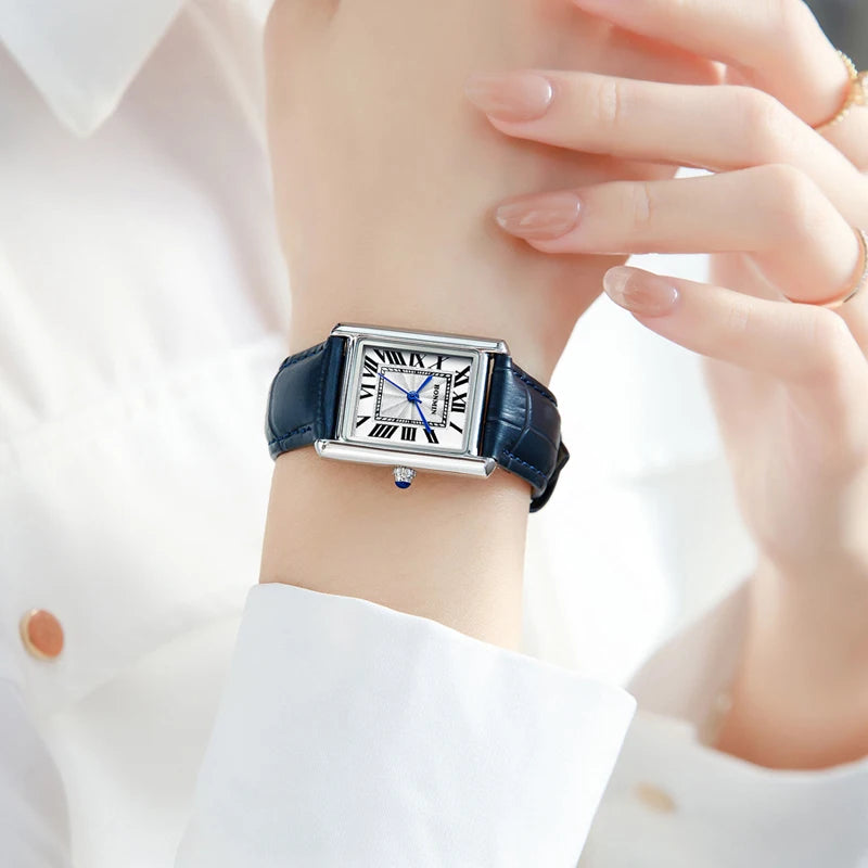 Couple Leather Quartz Watches Set