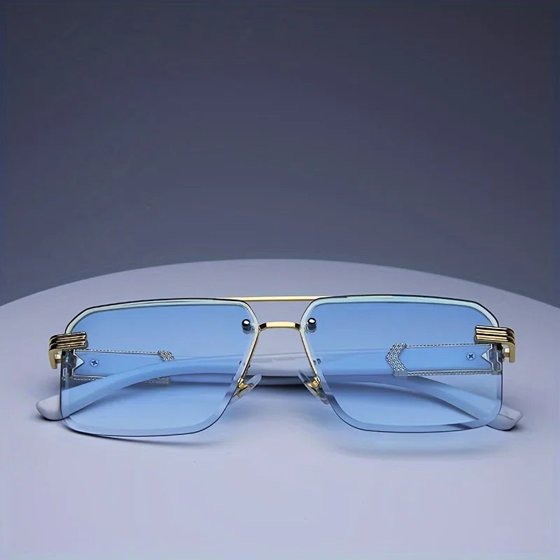 Frameless Classic Square Sunglasses
