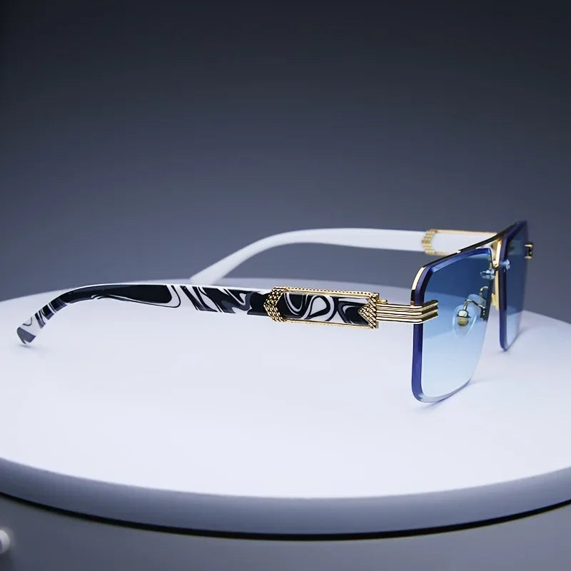 Frameless Classic Square Sunglasses