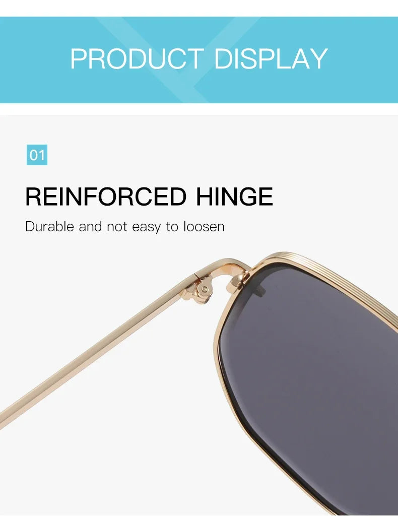Vintage Metal Design Sunglasses