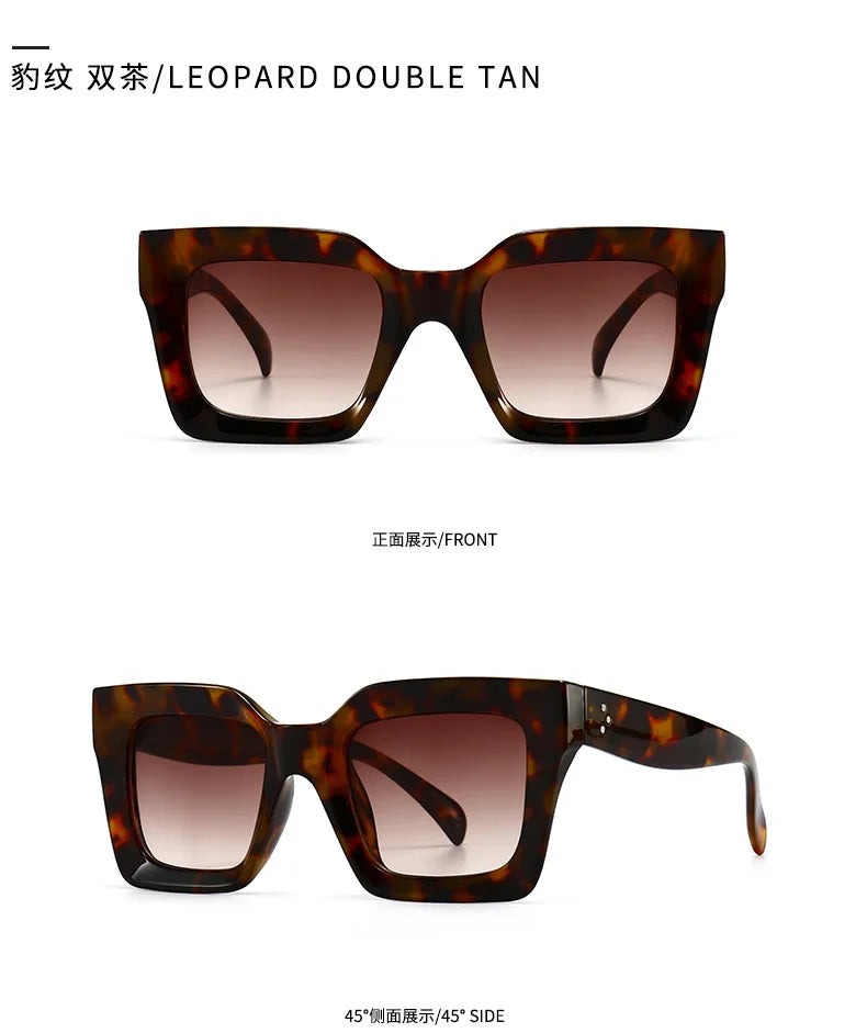 Designer Retro Rivet Sunglasses