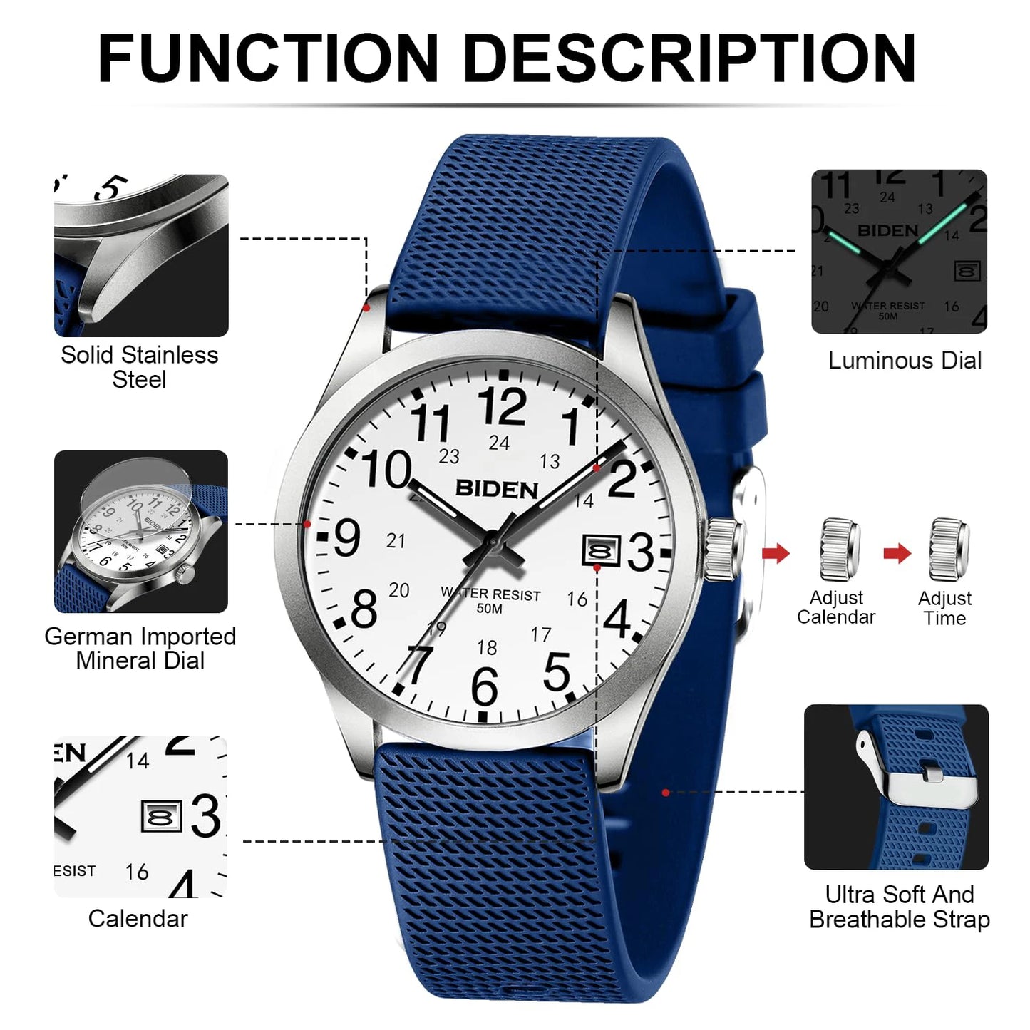 Quartz Sports Unisex Watch