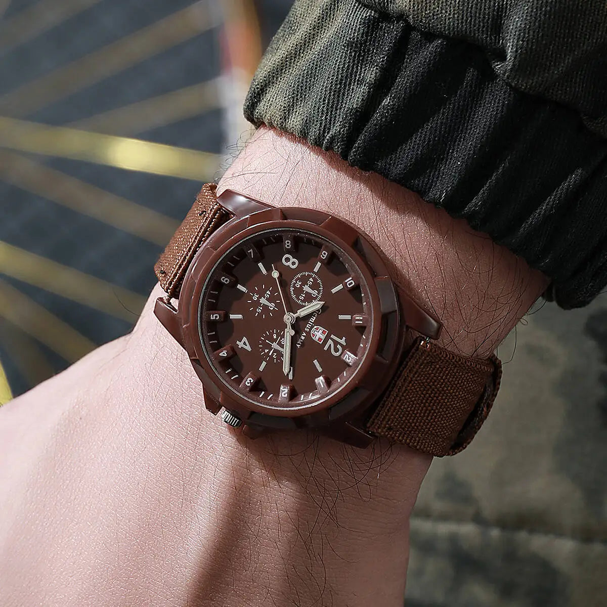 Nylon Band Military Quartz Watch