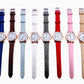 Frosted Dial Leather Women Watch