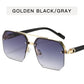 Half Frame Retro Sunglasses