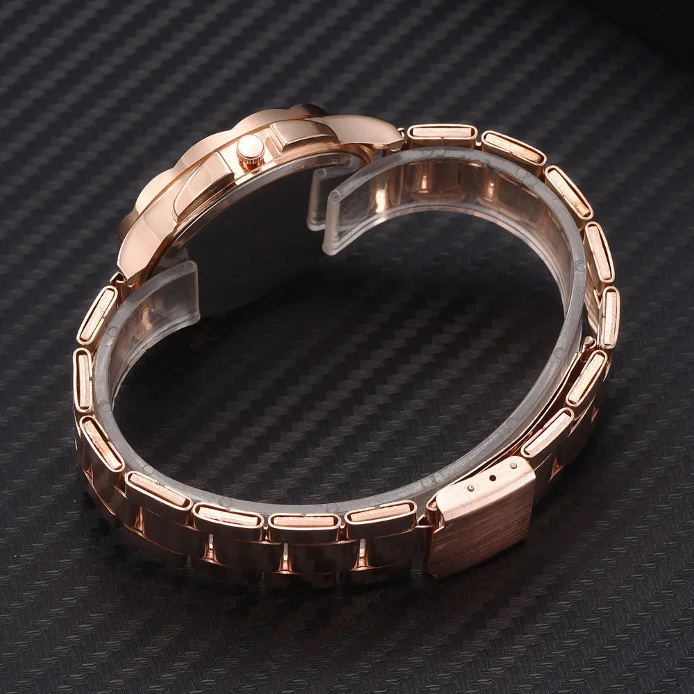 Rose Gold Business Women Watch