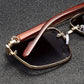 Wooden Vintage Square Sunglasses