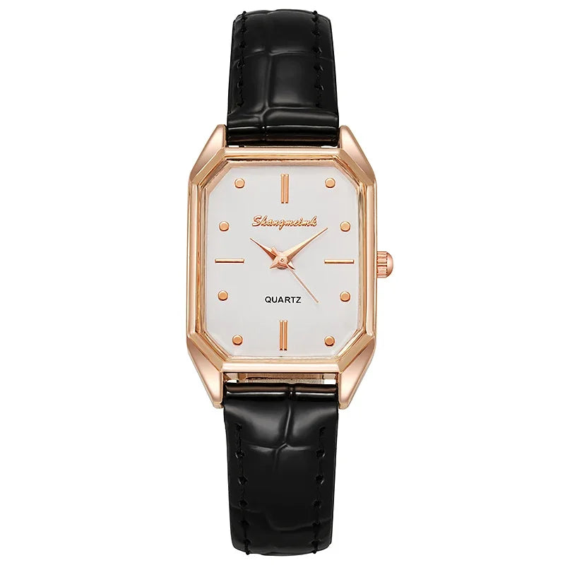 Vintage Leather Small Dial Watch