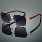 Retro Metal Square Sunglasses