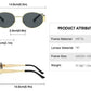 Oval Metal Designer Sunglasses