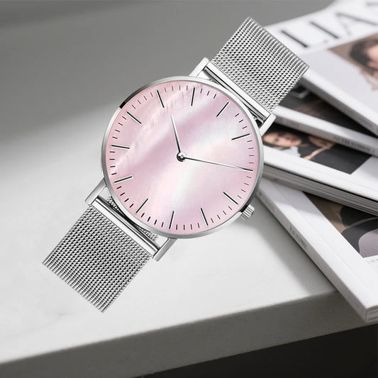 Mesh Strap Quartz Women Watch