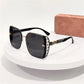Rimless Vintage Letter Sunglasses
