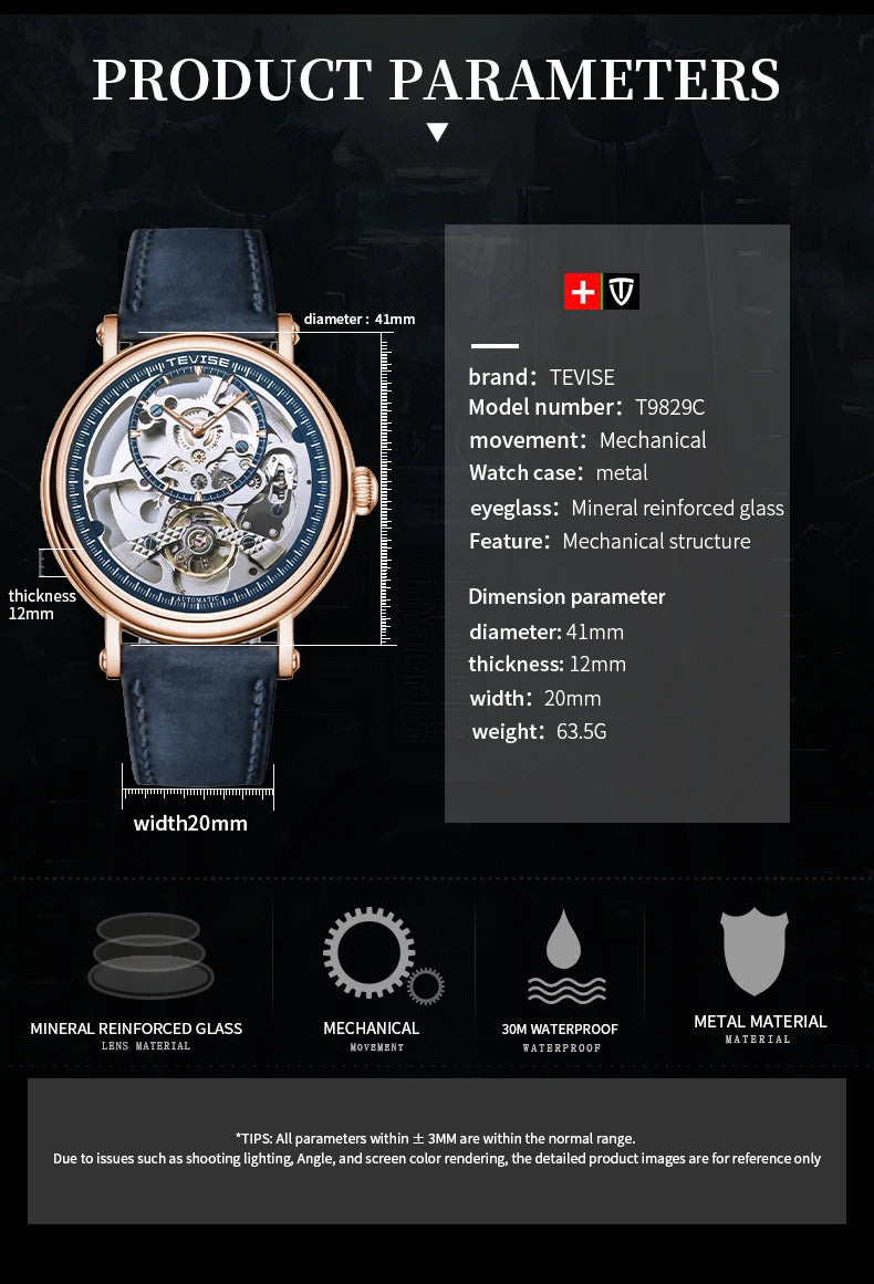 Skeleton Automatic Steel Men Watch