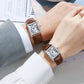 Couple Leather Quartz Watches Set