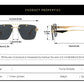 Rimless Pilot Retro Sunglasses