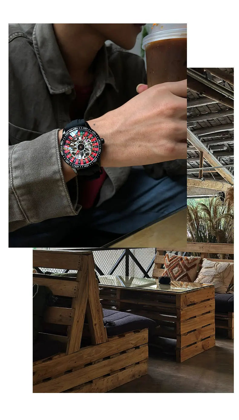 Rotating Dial Automatic Men Watch