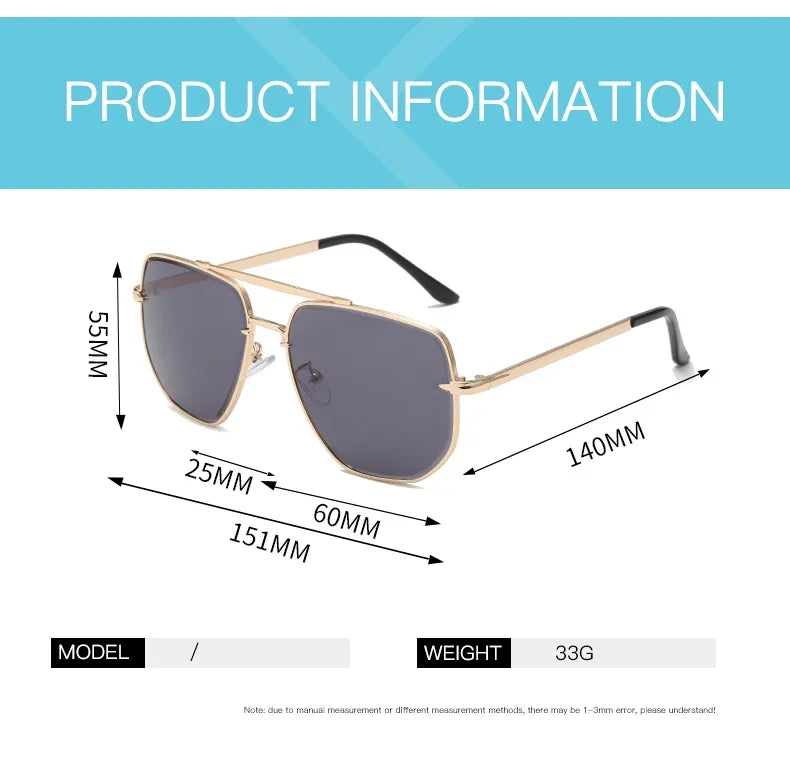 Vintage Metal Design Sunglasses