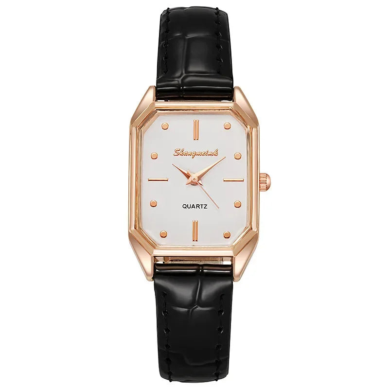 Vintage Leather Small Dial Watch