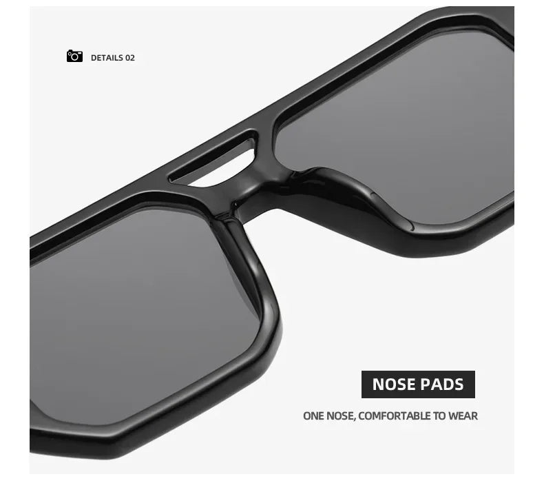 Thick Frame Square Sunglasses