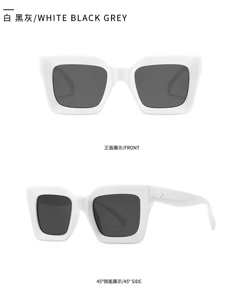 Designer Retro Rivet Sunglasses