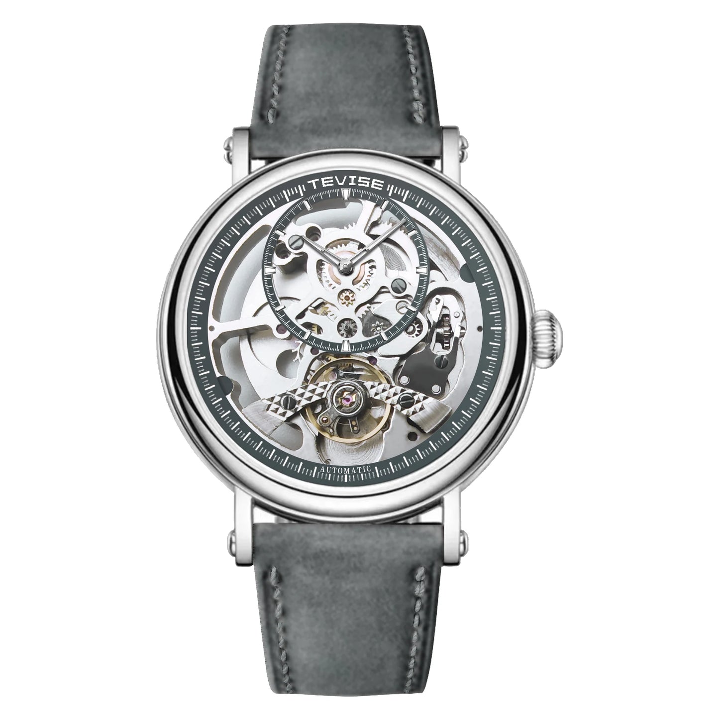Skeleton Automatic Steel Men Watch