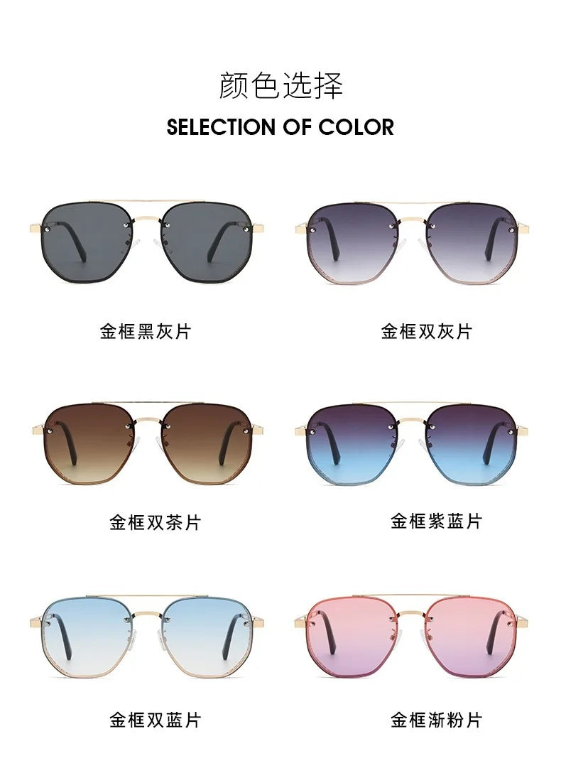Steampunk Square Metal Sunglasses