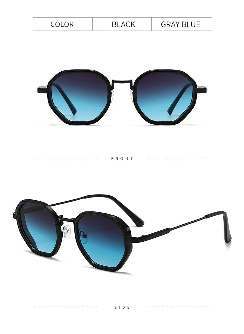 Geometric Square Retro Sunglasses