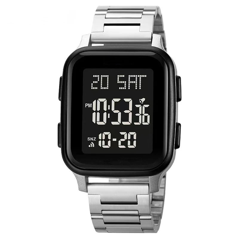 Steel LED Waterproof Men Watch