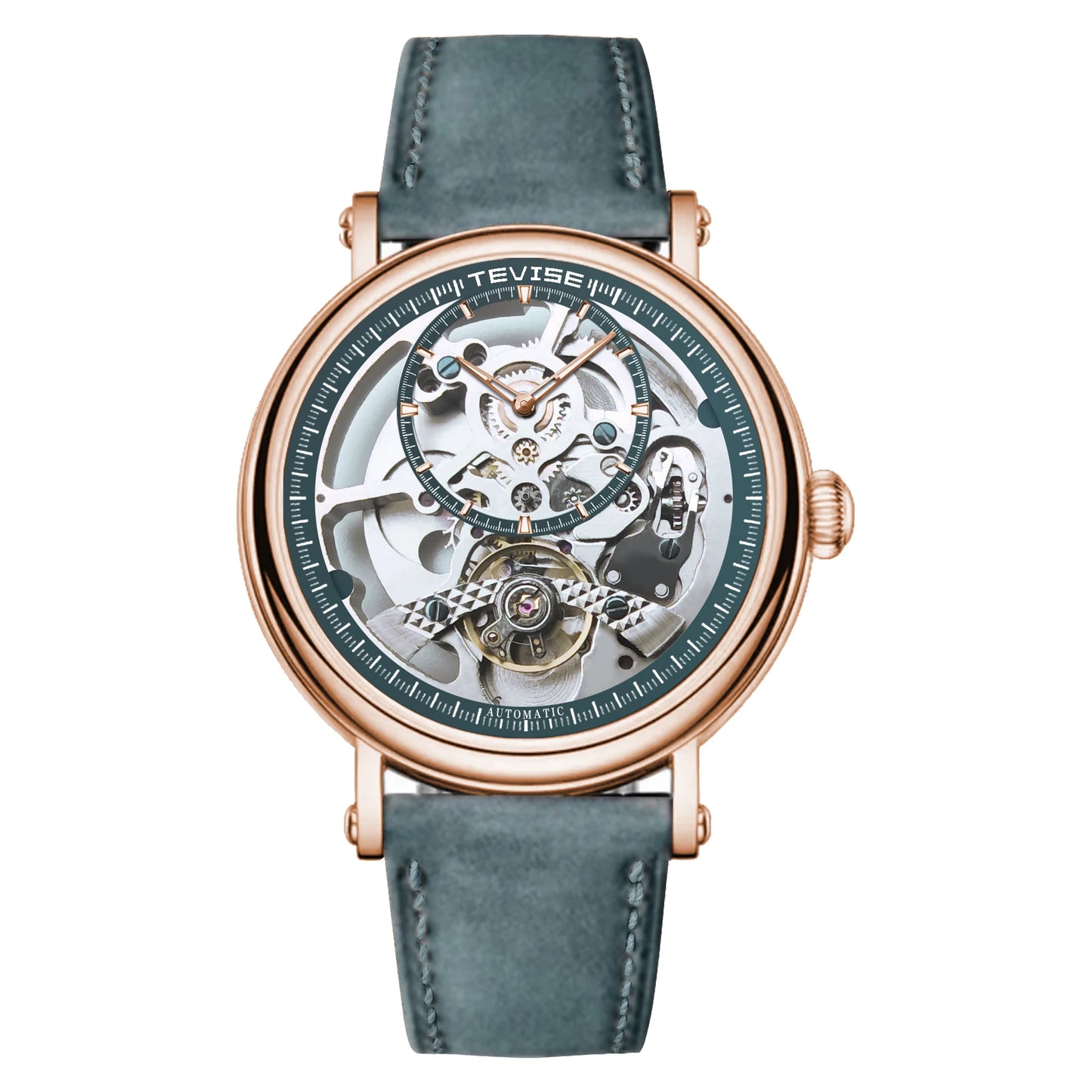Skeleton Automatic Steel Men Watch