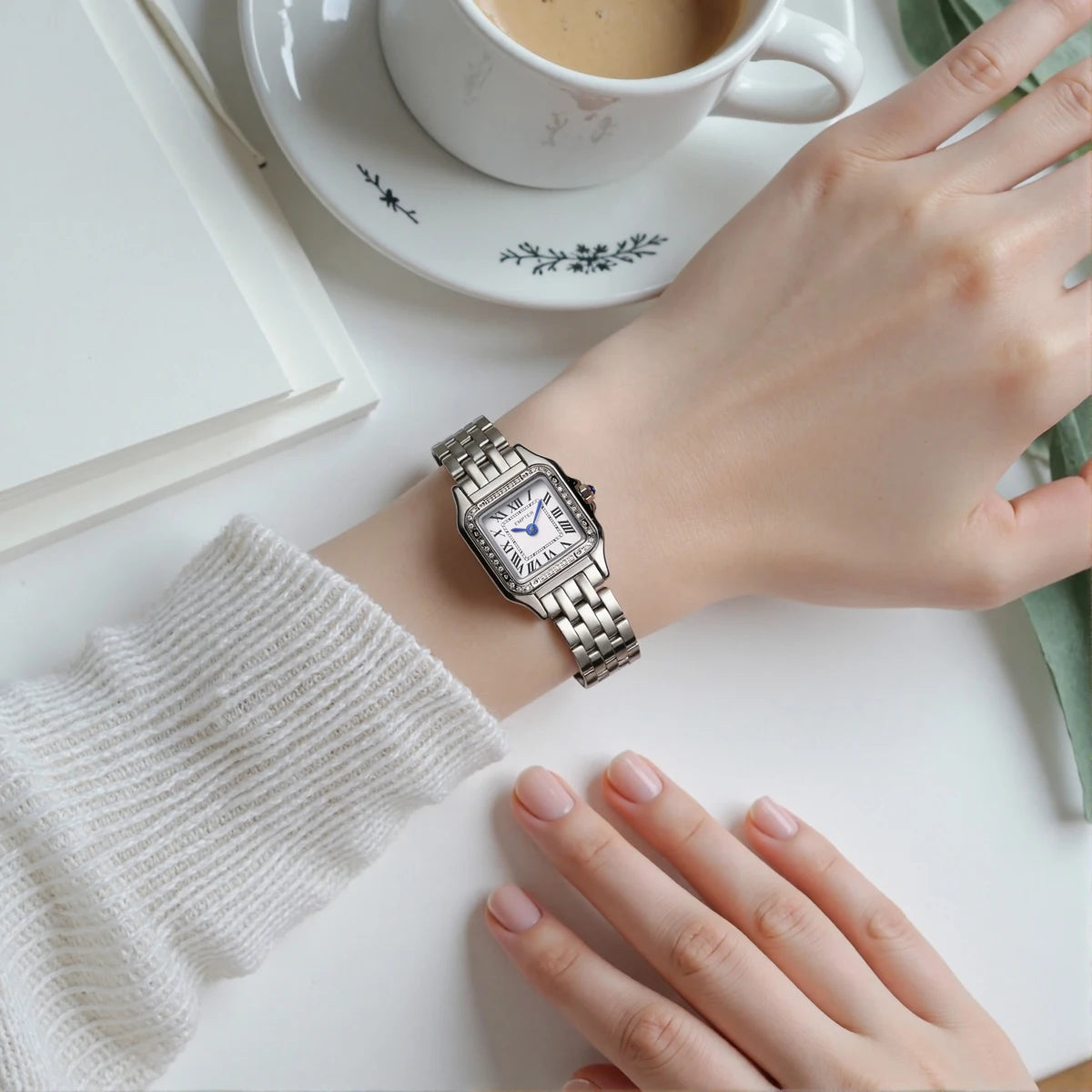 Square Roman Numeral Women Watch