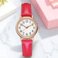 Simple Leather Strap Women Watch