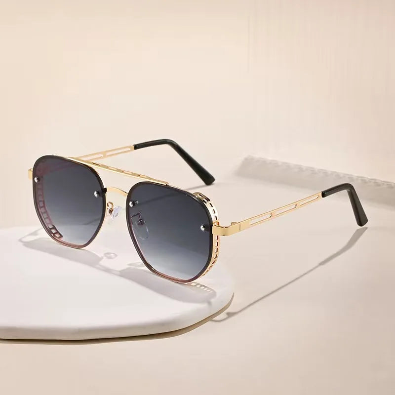Steampunk Square Metal Sunglasses