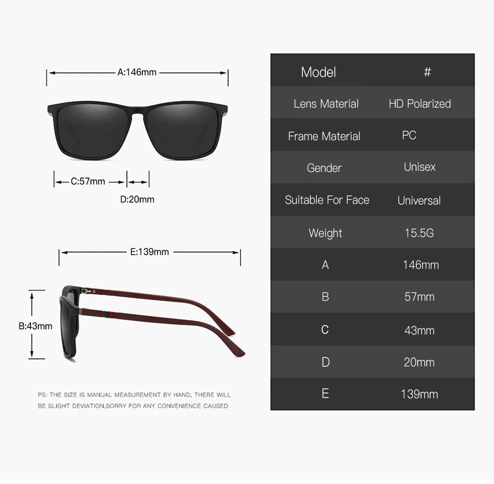 Polarized Lightweight Sport Sunglasses