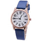 Frosted Dial Leather Women Watch