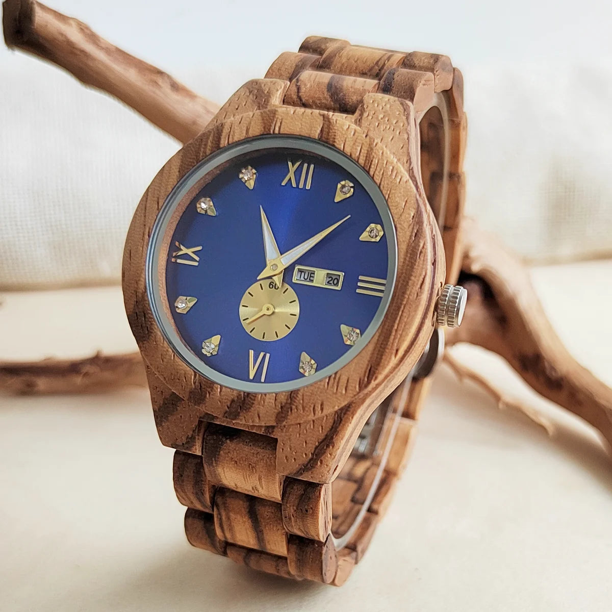Wooden Luminous Women Watch
